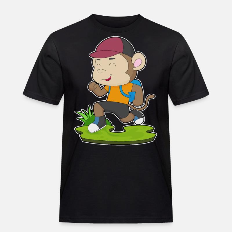 Monkey Wanderer Backpack - Men's Workwear T-Shirt - black