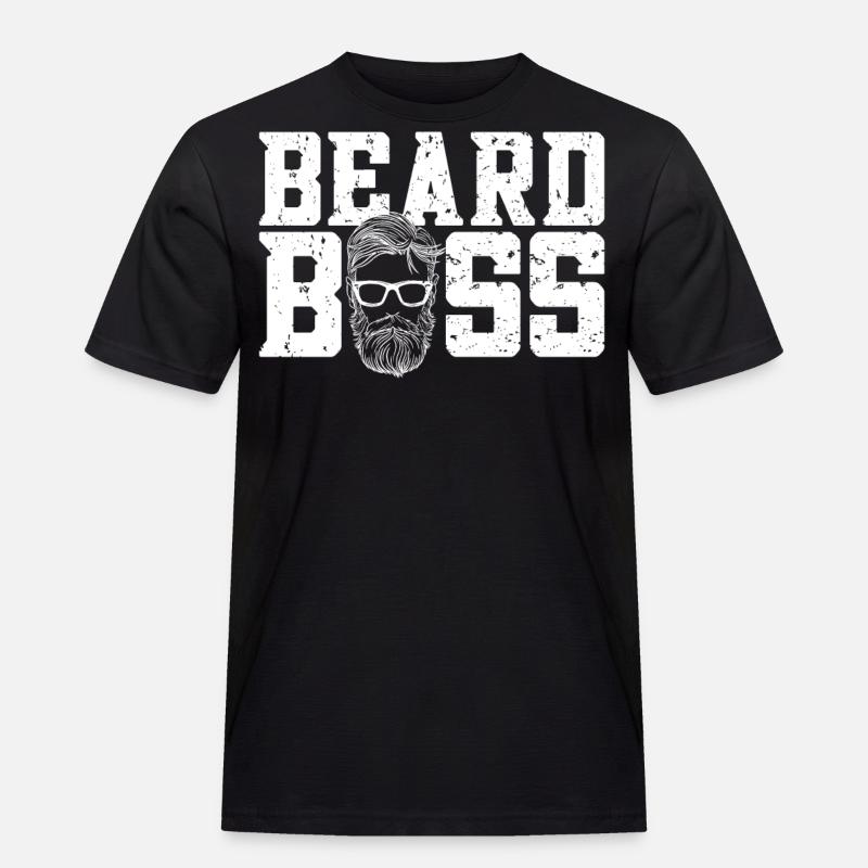 Beard Lover Bearded Man Bear - Männer Workwear T-Shirt - Schwarz