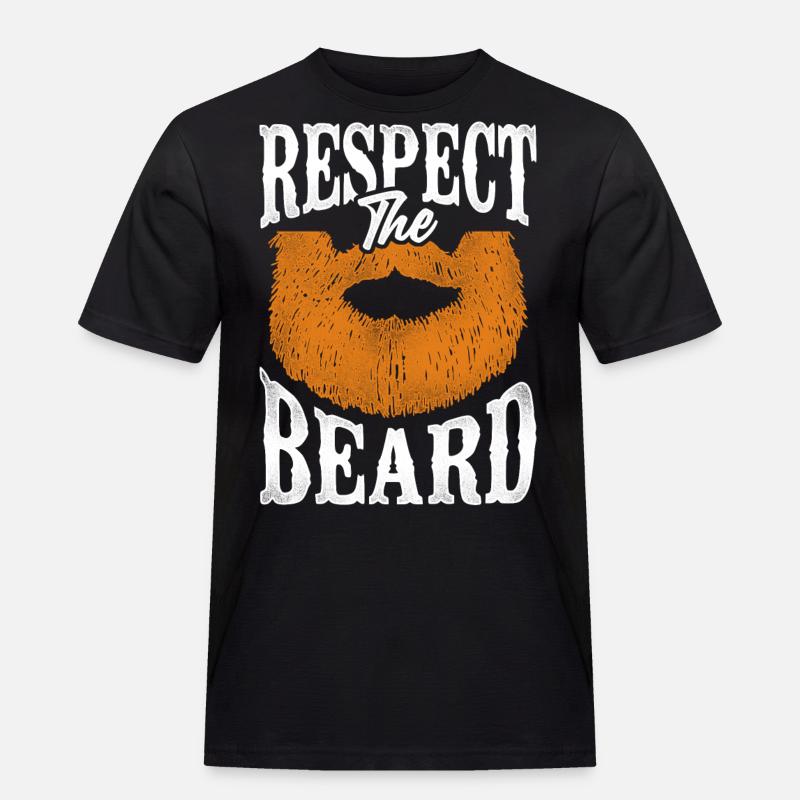 Beard Lover Bearded Man Ginger - Männer Workwear T-Shirt - Schwarz