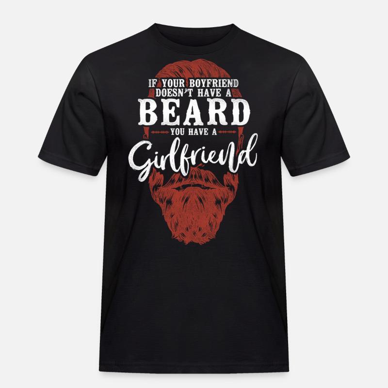 Beard Lover Bearded Man Ginger - Männer Workwear T-Shirt - Schwarz