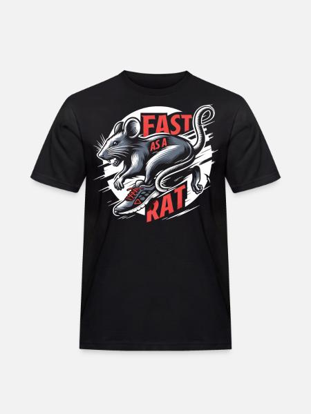 Swift Rat: Running Champion - Men's Workwear T-Shirt - black