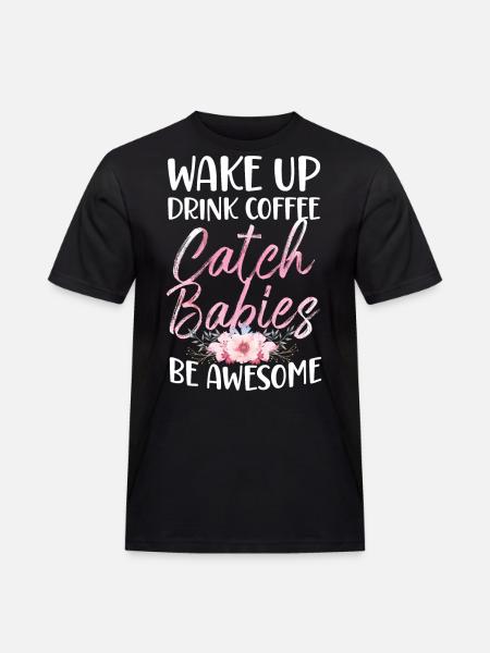 LD Labour And Delivery Nurse - Männer Workwear T-Shirt - Schwarz