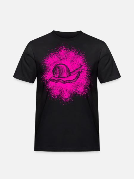 Cute snail with snail shell - Men's Workwear T-Shirt - black