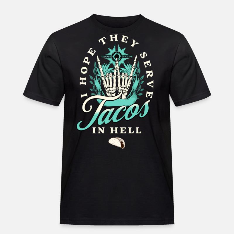 Taco - Männer Workwear T-Shirt - Schwarz