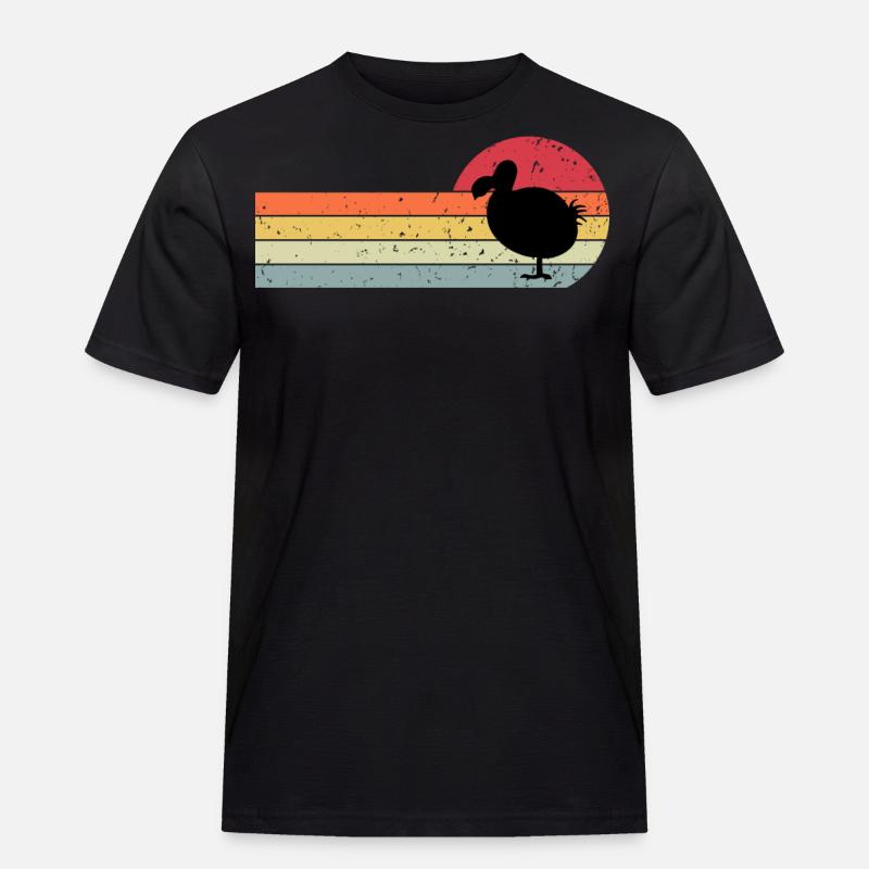 Dodo - Männer Workwear T-Shirt - Schwarz