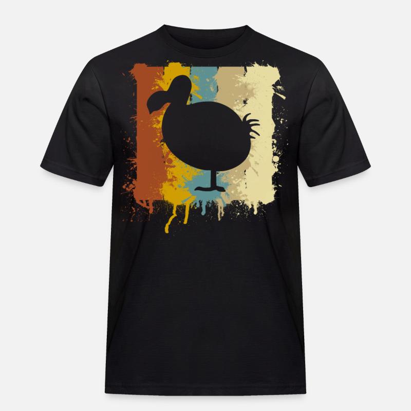 Dodo - Männer Workwear T-Shirt - Schwarz