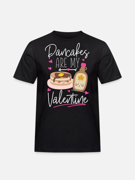 Pancake Lover Kids Valentines Day - Men's Workwear T-Shirt - black