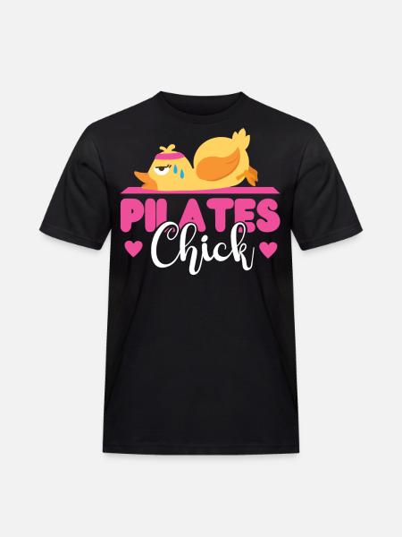 Pilates Instructor Teacher Chicken - Men's Workwear T-Shirt - black