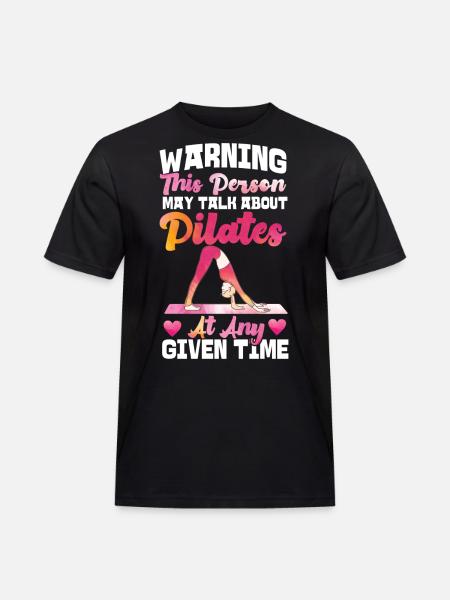 Avertissement de l’instructeur de Pilates - T-shirt Workwear homme - noir