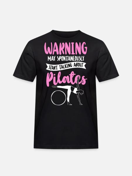 Avertissement de l’instructeur de Pilates - T-shirt Workwear homme - noir