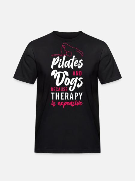 Pilates Instructor Teacher Dog - Men's Workwear T-Shirt - black
