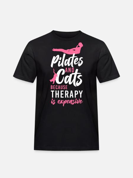 Instructeur de Pilates Enseignant Chat - T-shirt Workwear homme - noir