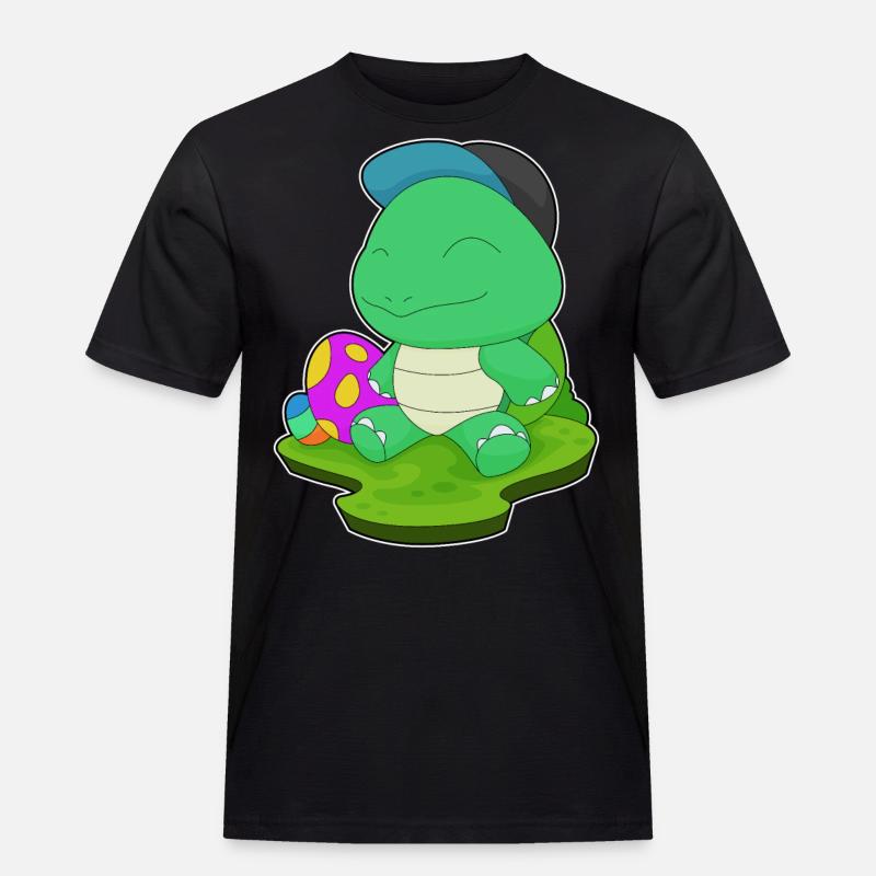 Turtle Easter Easter Eggs - Men's Workwear T-Shirt - black