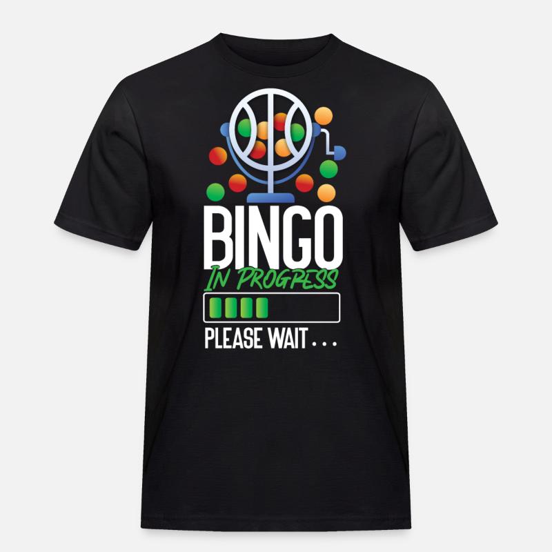 Bingo Player Bingo In Progress - Men's Workwear T-Shirt - black