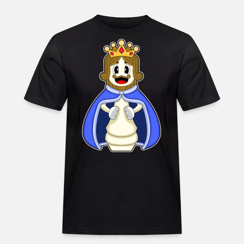 Pièce d’échecs Roi Échecs - T-shirt Workwear homme - noir