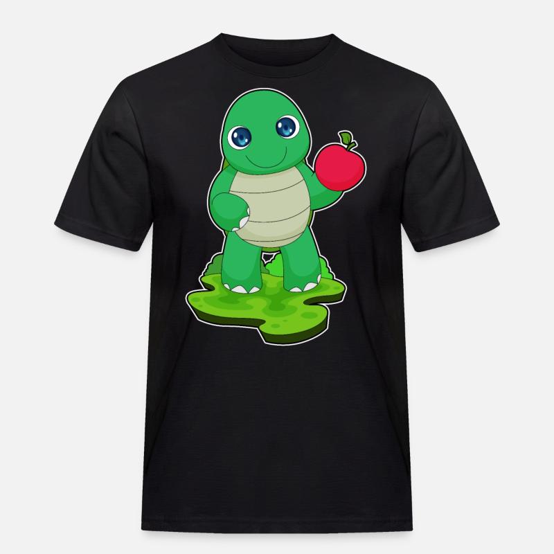 Turtle Apple Fruit - Men's Workwear T-Shirt - black