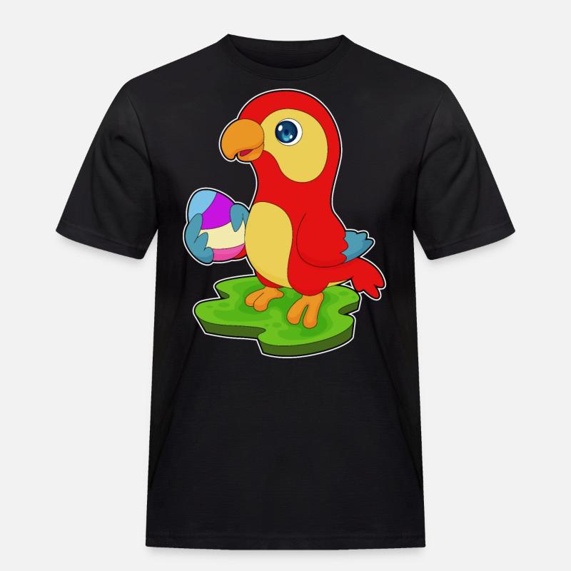 Parrot Easter Easter Egg - Men's Workwear T-Shirt - black