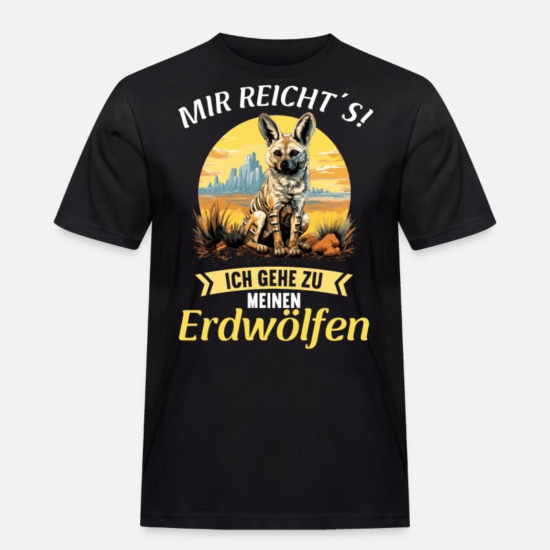 Erdwölfe Erdwolf - Männer Workwear T-Shirt - Schwarz