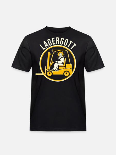 Staplerfahrer Gabelstaplerfahrer Stapler Lagergott - Männer Workwear T-Shirt - Schwarz
