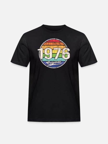 1976 Anniversaire Année Original - T-shirt Workwear homme - noir