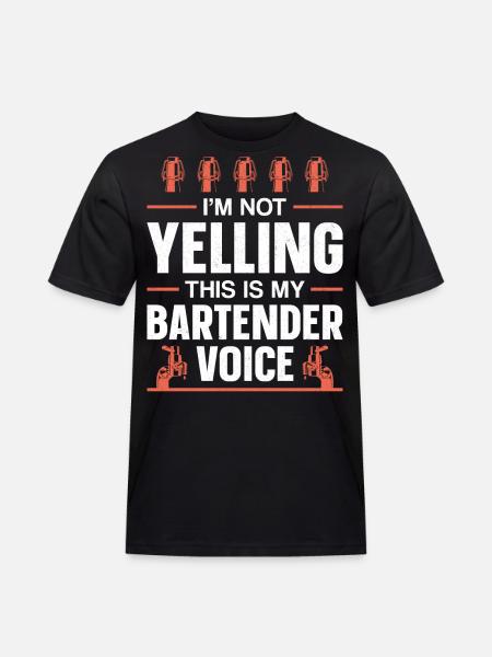Bartender Mixologist I'm Not - Männer Workwear T-Shirt - Schwarz
