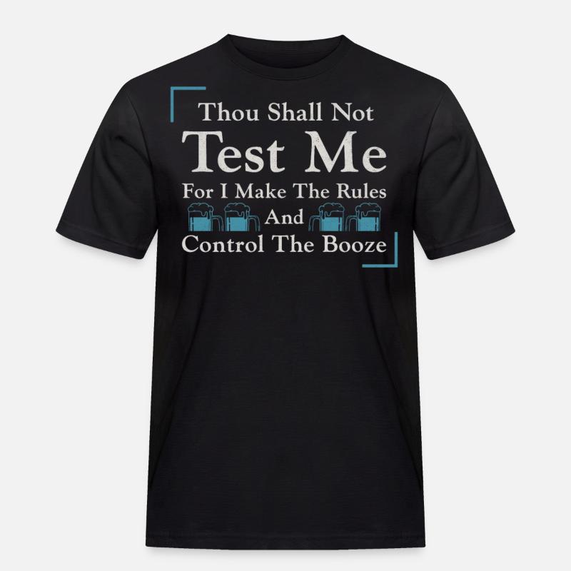 Bartender Mixologist Thou Shall - Männer Workwear T-Shirt - Schwarz