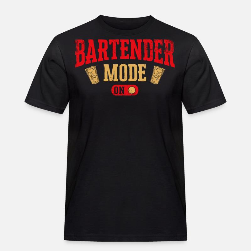 Bartender Mixologist Bartender - Männer Workwear T-Shirt - Schwarz