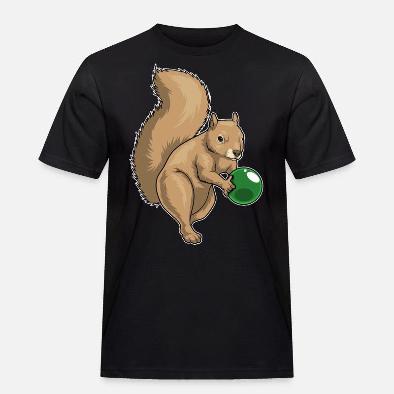 Boule de bowling Squirrel - T-shirt Workwear homme - noir