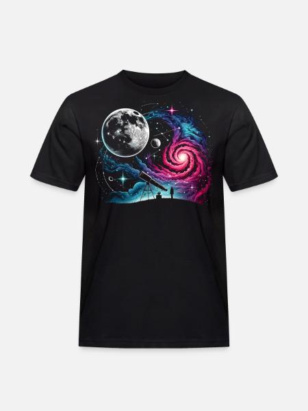 Astronomy Telescope Space - Men's Workwear T-Shirt - black