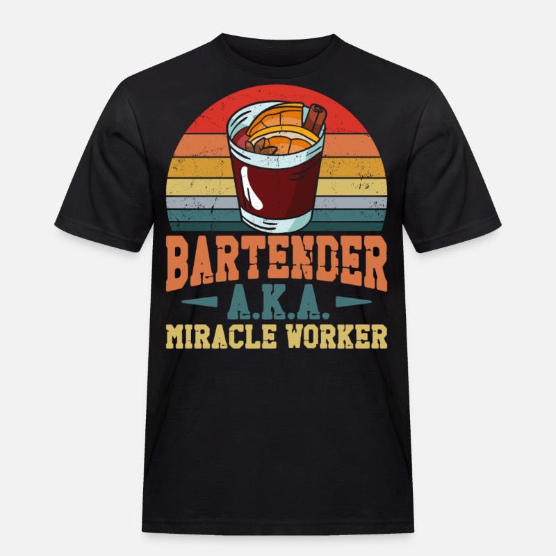 Bartender Mixologist Bartender - Men's Workwear T-Shirt - black
