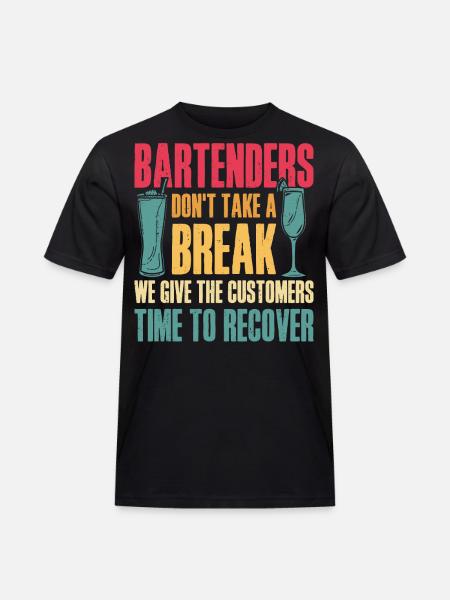 Bartender Mixologist Bartenders - Men's Workwear T-Shirt - black