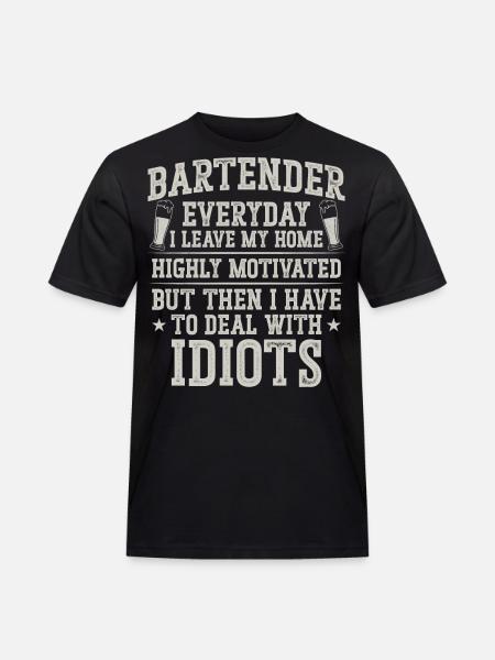 Bartender Mixologist Bartender - Men's Workwear T-Shirt - black