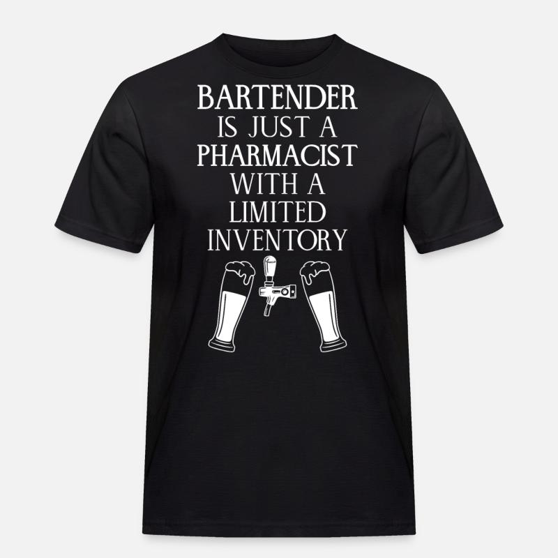 Bartender Mixologist Bartender Is - Men's Workwear T-Shirt - black