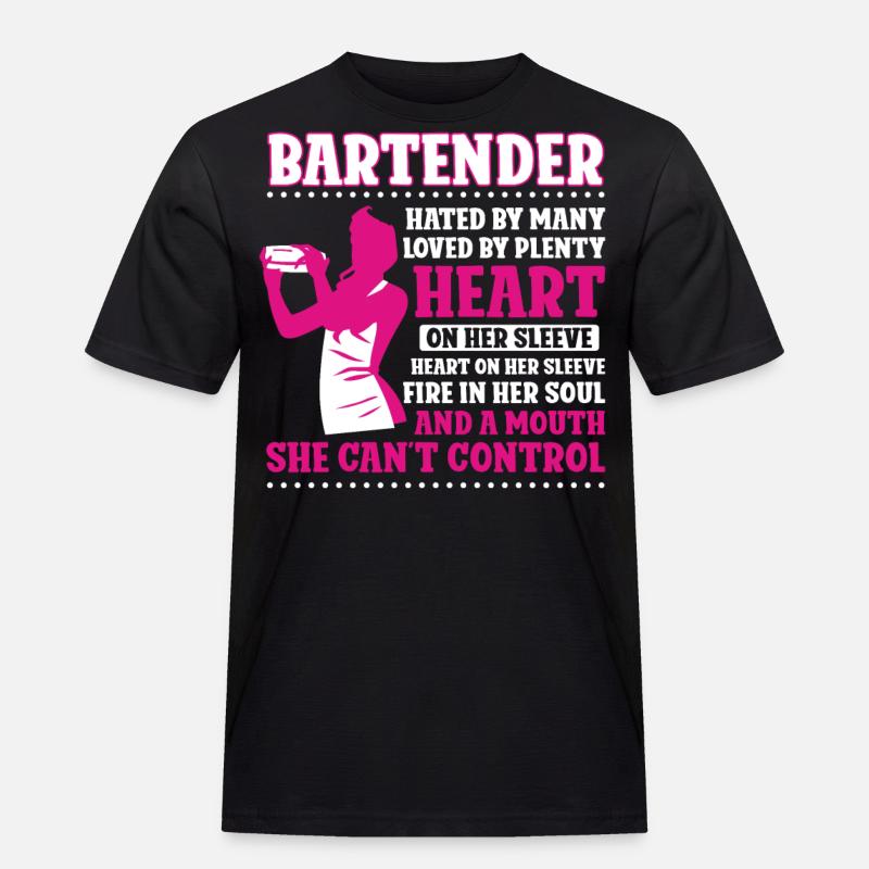 Bartender Mixologist Bartender - Männer Workwear T-Shirt - Schwarz