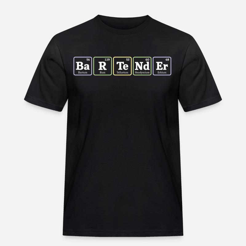 Bartender Mixologist Elements - Men's Workwear T-Shirt - black