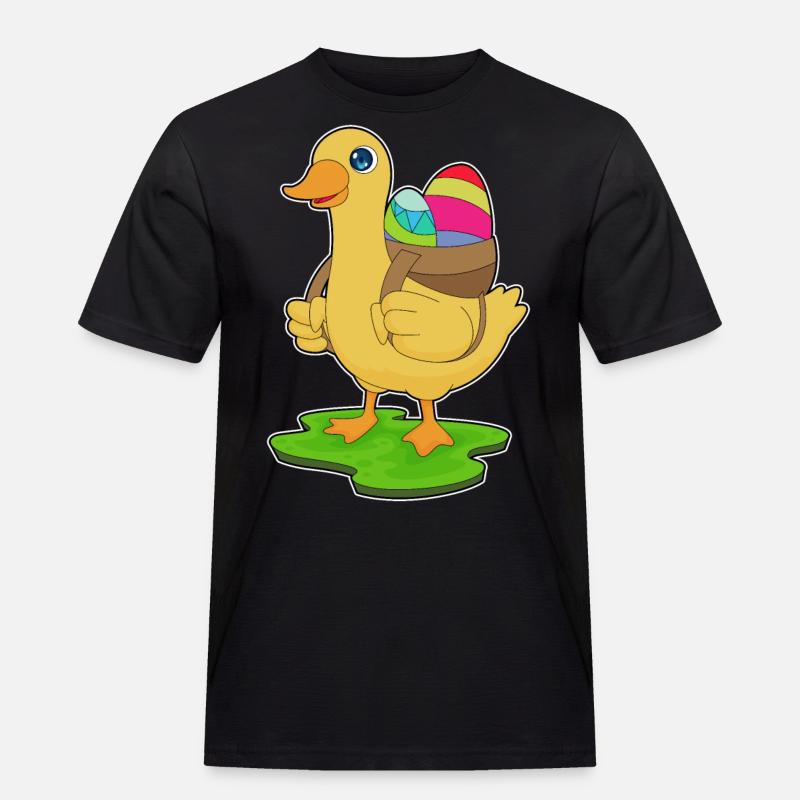 Duck Easter Easter Eggs - Men's Workwear T-Shirt - black
