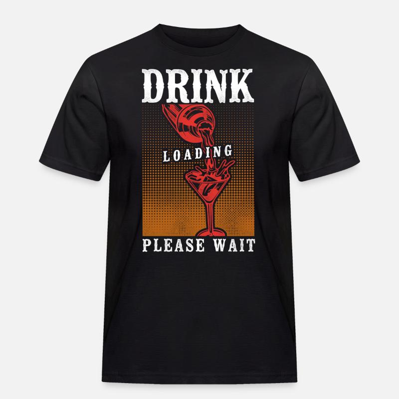 Bartender Mixologist Drink Loading - Männer Workwear T-Shirt - Schwarz