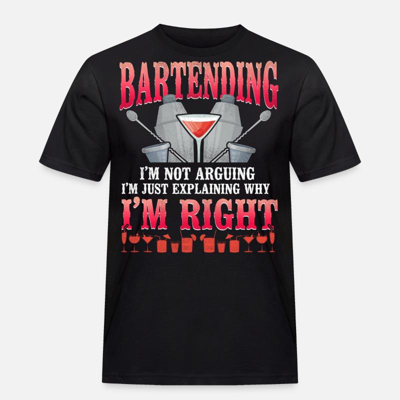 Bartender Mixologist Bartender I'm - Männer Workwear T-Shirt - Schwarz