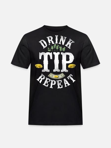 Barman Mixologue Astuce de boisson - T-shirt Workwear homme - noir