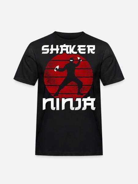 Bartender Mixologist Ninja Shaker - Men's Workwear T-Shirt - black