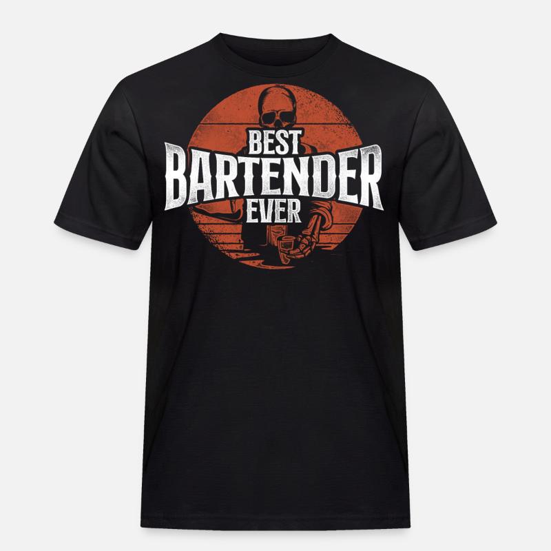 Bartender Mixologist Best - Männer Workwear T-Shirt - Schwarz