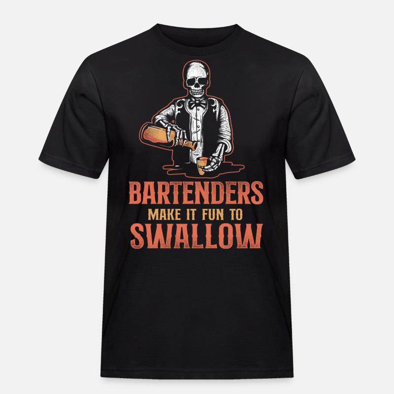 Bartender Mixologist Bartenders - Männer Workwear T-Shirt - Schwarz