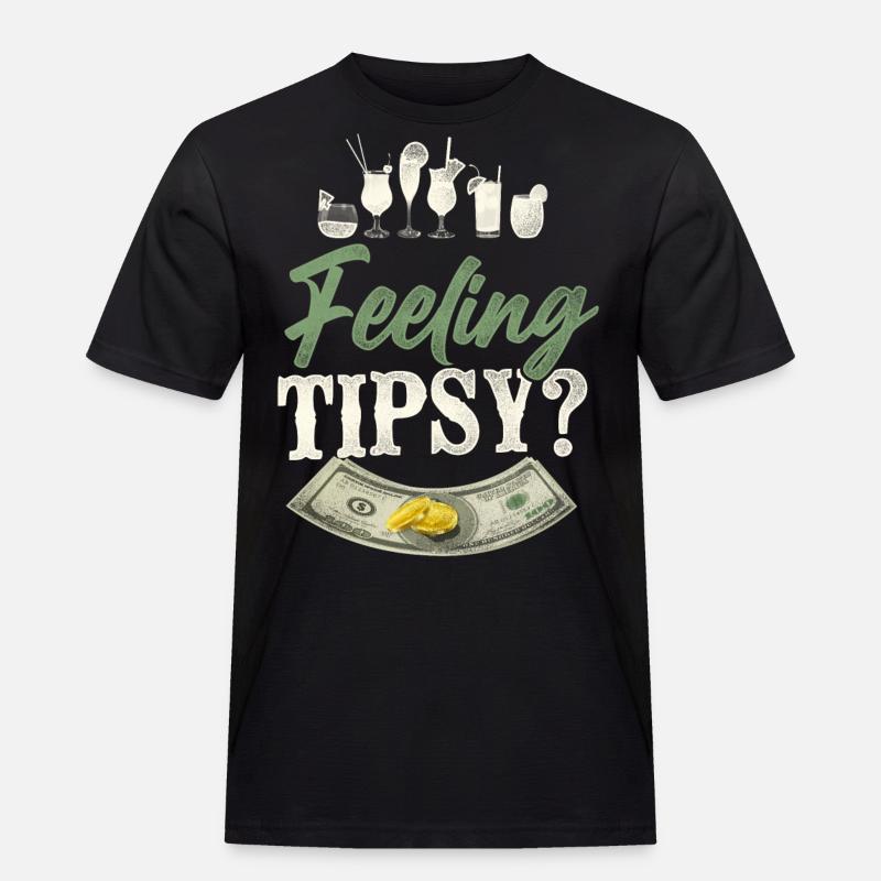 Bartender Mixologist Feeling - Männer Workwear T-Shirt - Schwarz