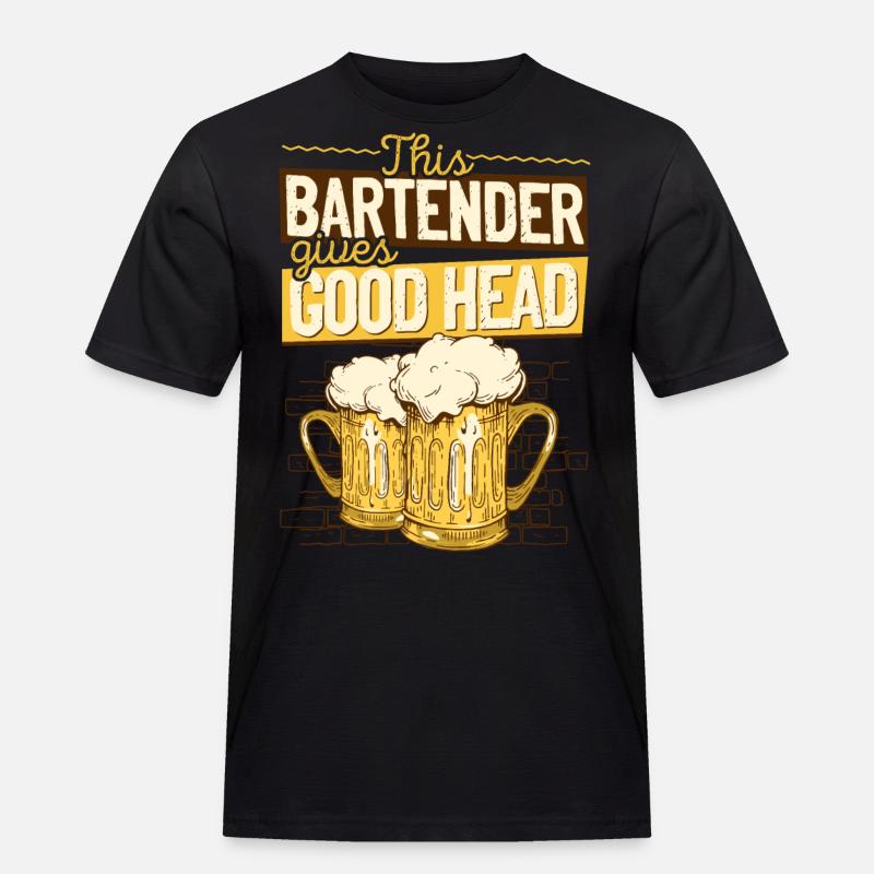 Bartender Mixologist This - Männer Workwear T-Shirt - Schwarz