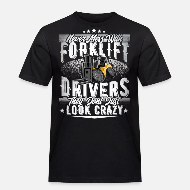 Forklift driver - Men's Workwear T-Shirt - black