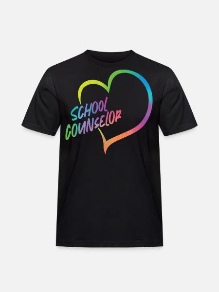 Conseiller d’école Coeur Aquarelle - T-shirt Workwear homme - noir