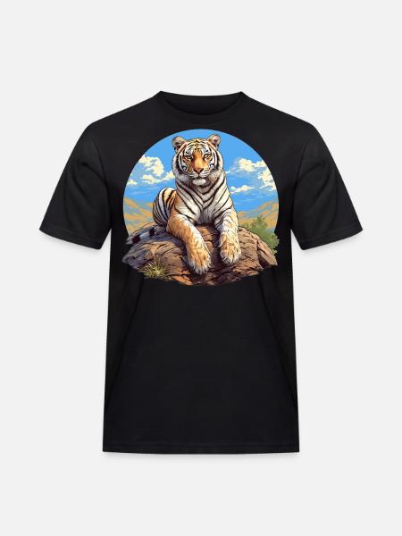 Bengal Tiger King Tiger - Men's Workwear T-Shirt - black