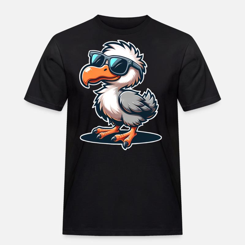 Dodo - Männer Workwear T-Shirt - Schwarz