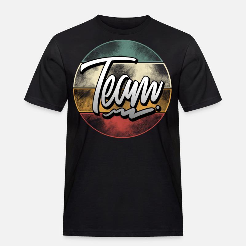 Team - Männer Workwear T-Shirt - Schwarz