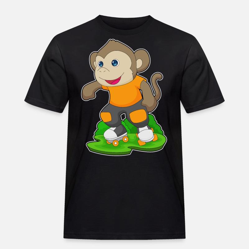 Monkey Rollers Rollers Rollers - T-shirt Workwear homme - noir